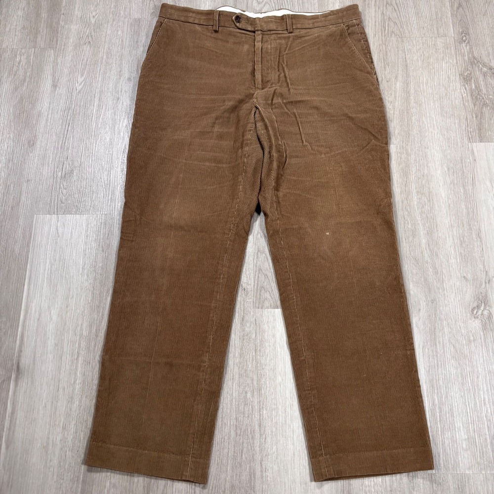 Lauren Ralph Lauren Men's Corduroy Trousers Flat Front Straight Leg Pants 36x30
